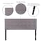 Flash Furniture Bedford Headboard, Queen, Gray Fabric HG-HB1704-Q-LG-GG - alternate 2